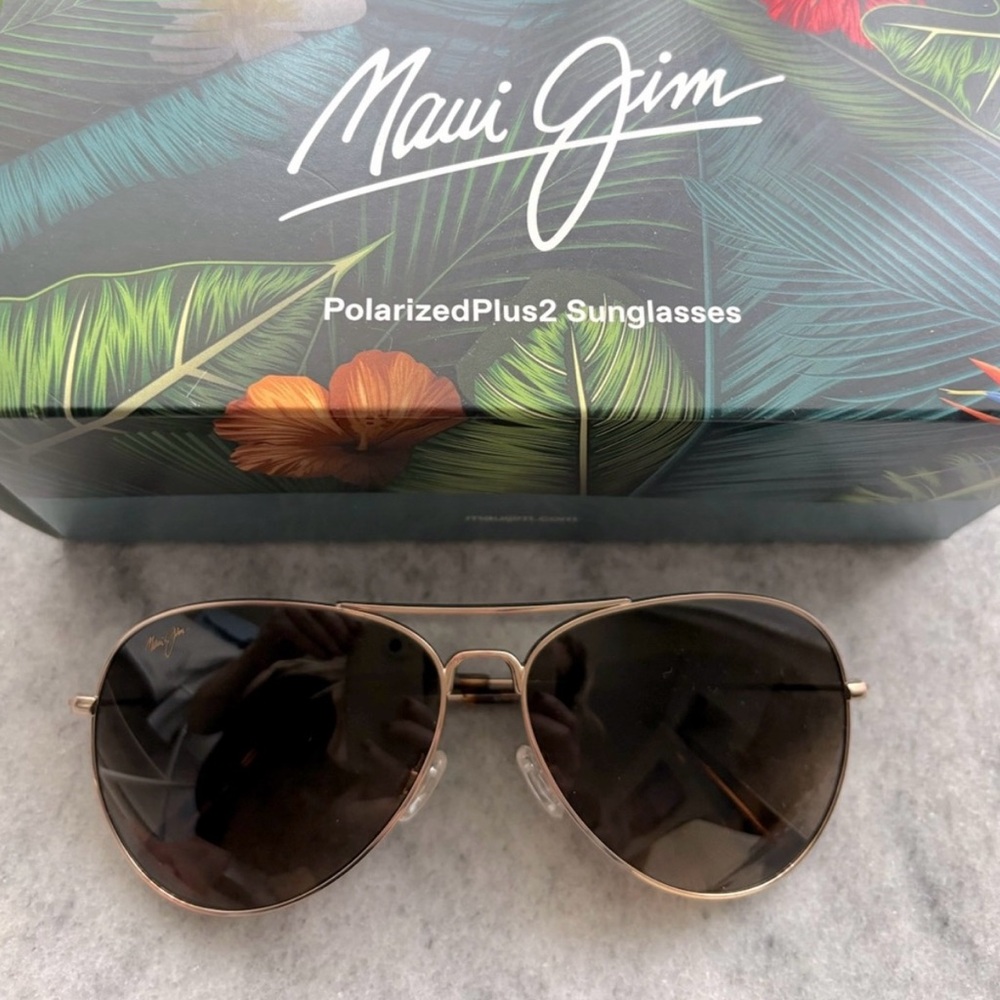 Maui Jim Maverick Aviator Sunglasses - New in Box!